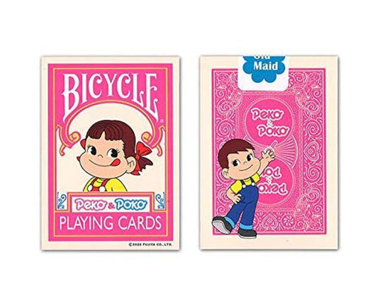 Pink Peko & Poko Bicycle Playing Cards