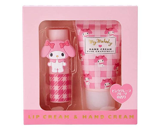 My Melody Lip Balm & Hand Cream Pink Grapefruit Set