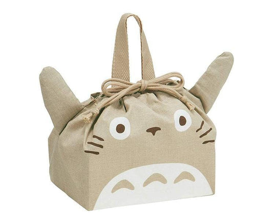 Totoro Head Drawstring Bento Bag