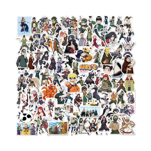 Naruto 100 Pcs Cartoon Waterproof Sticker Set