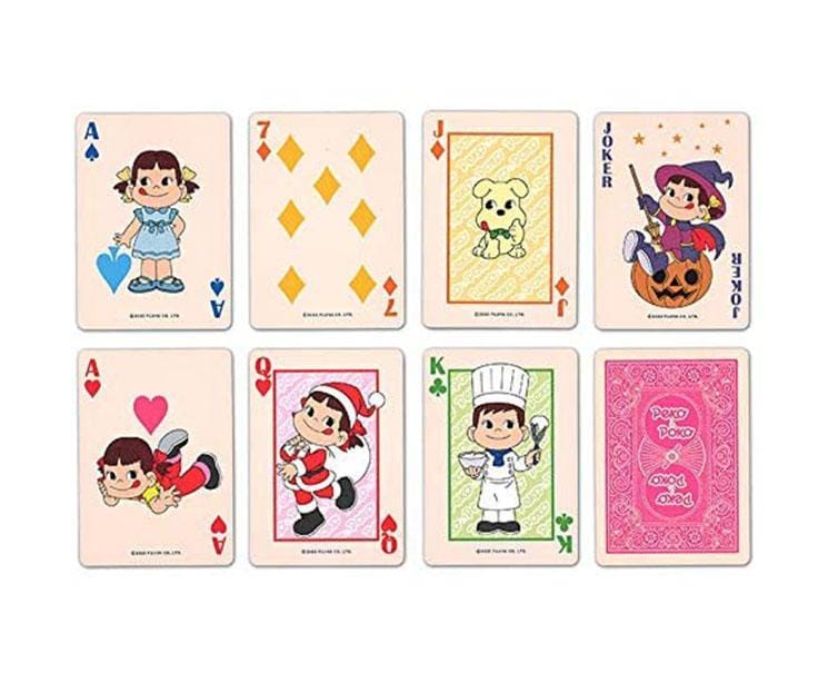 Pink Peko & Poko Bicycle Playing Cards