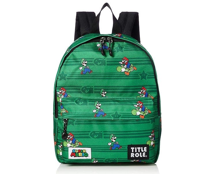 Super Mario X Title Role Children Backpack (Green)