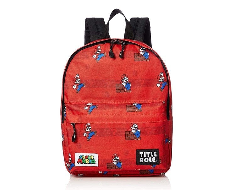 Super Mario X Title Role Children Backpack (Red)