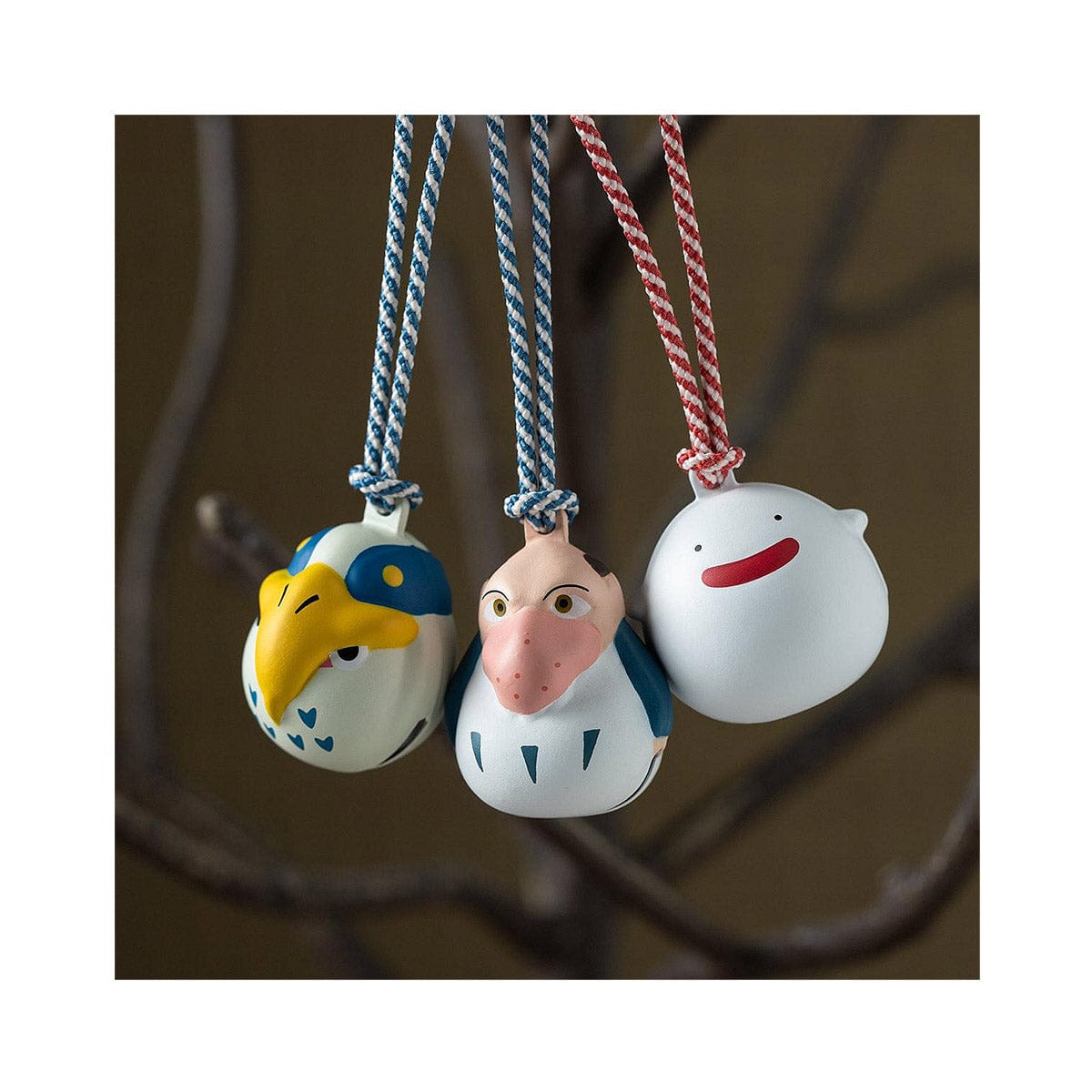 Ghibli Cute Bird Heron Keyholder