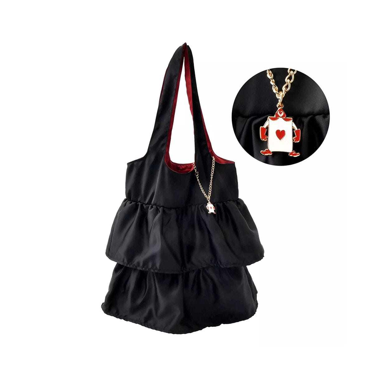 Disney Queen of Hearts & Ace Tote Bag w/ Charm