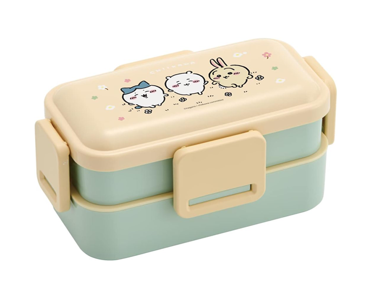 Skater Chiikawa 2-Tier Round Lunch Box 500ml Antibacterial Made in Jap Skater Chiikawa 2-Tier Round Lunch Box 500ml Antibacterial Made in Jap