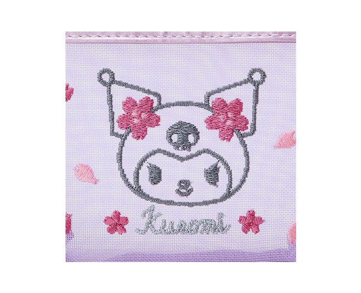 Sanrio Sakura 2024 Mesh Pouch Kuromi