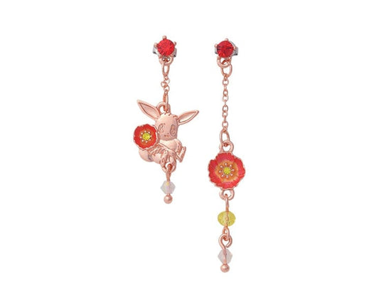 Pokemon Japan Fleur De Coquelicot Earrings