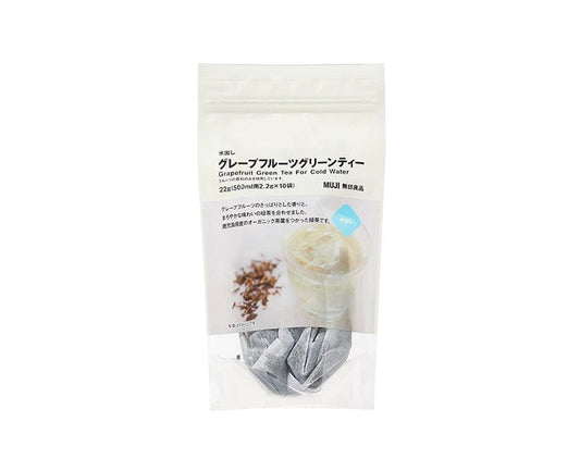 Muji Iced Grapefruit Green Tea (10 Tea Bags)