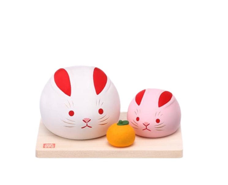 Lucky Mochi Rabbit Figurine Decoration – Hello Japan