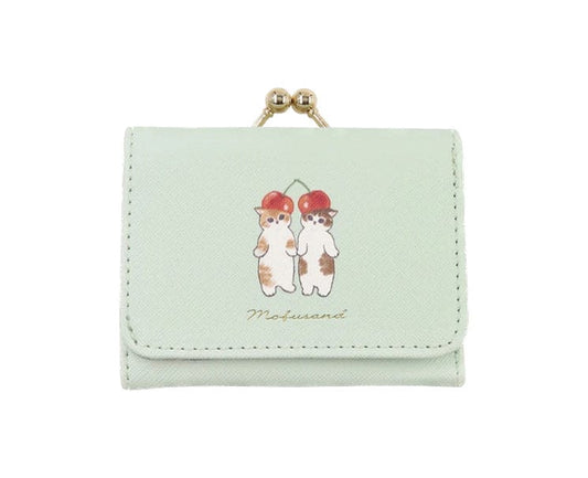 Mofusand Fruithead Kittens Compact Wallet