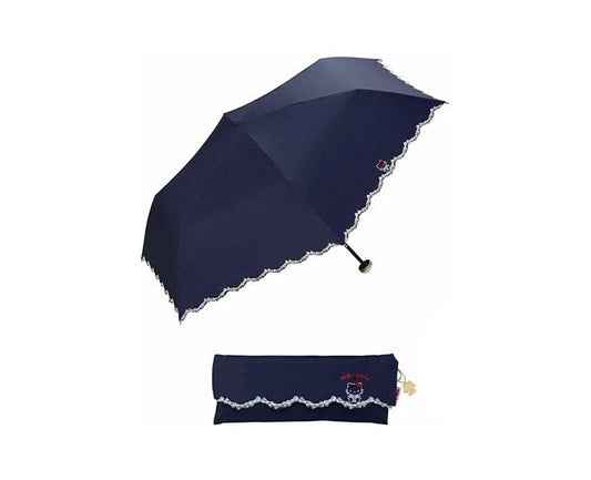 Sanrio Compact Parasol & Case: Hello Kitty (Navy)