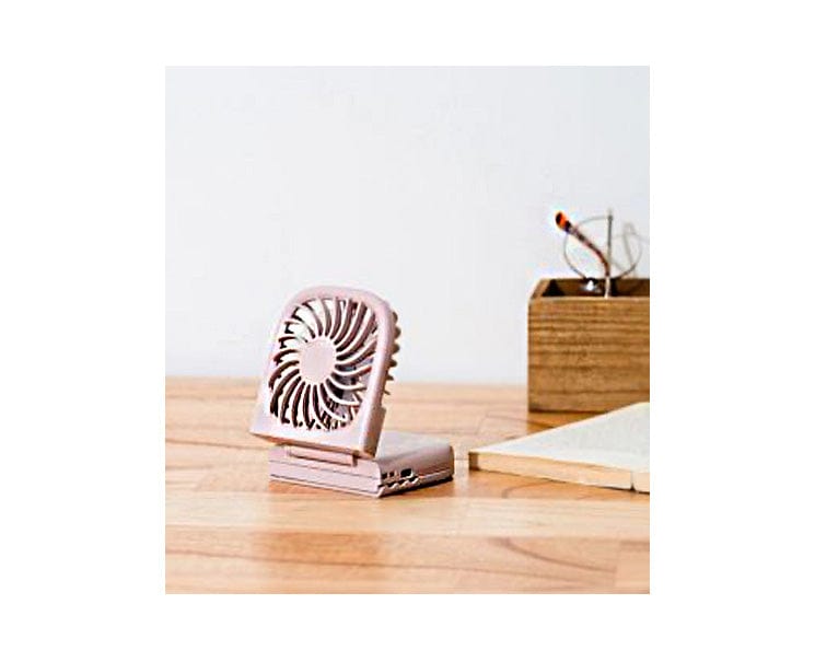 Hands-free 5WAY Slim Fan Smokey Pink