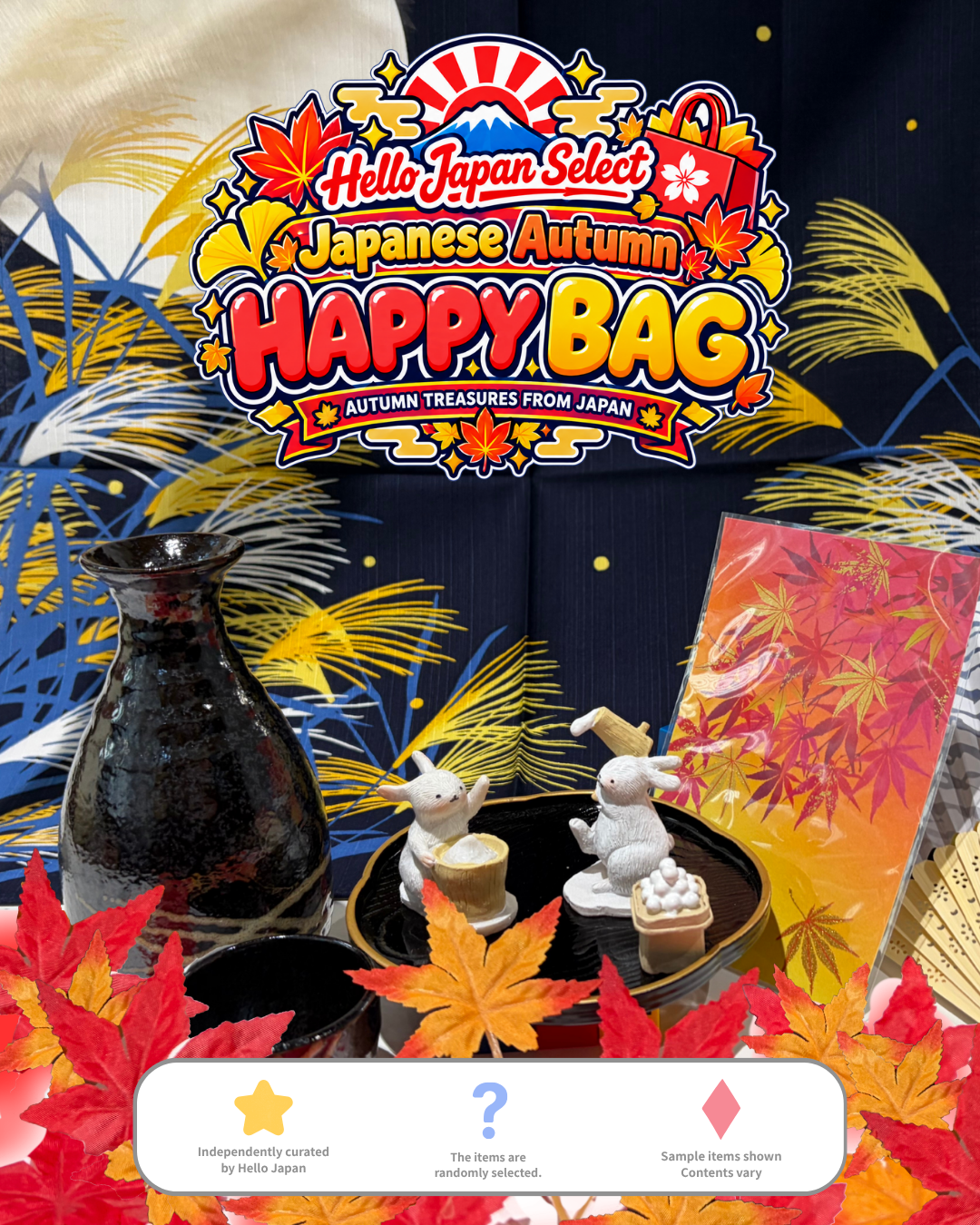 Japanese Autumn Happy Bag
