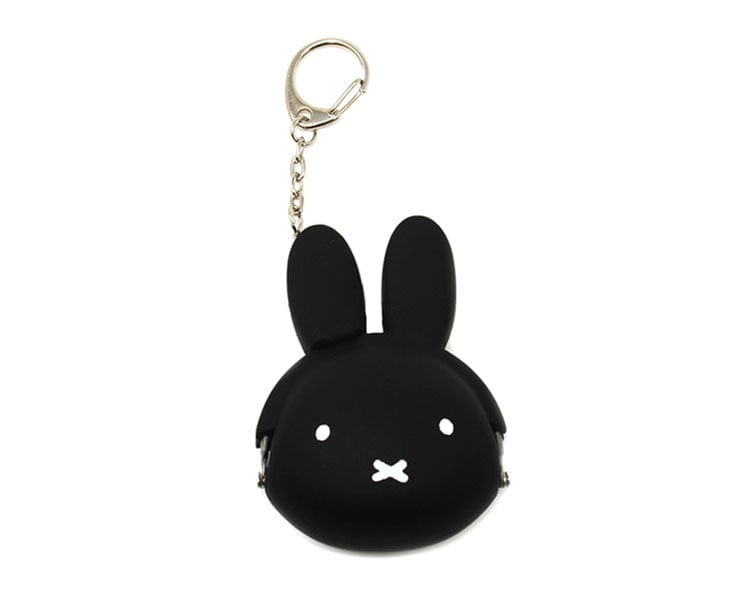 Miffy Black Silicone Pouch Keychain