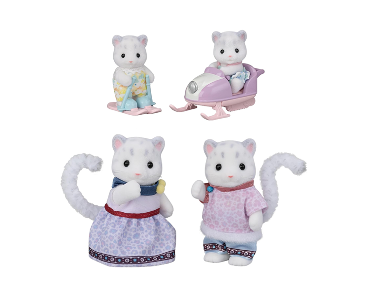 Sylvanian Families Dolls Snow Leopard Family