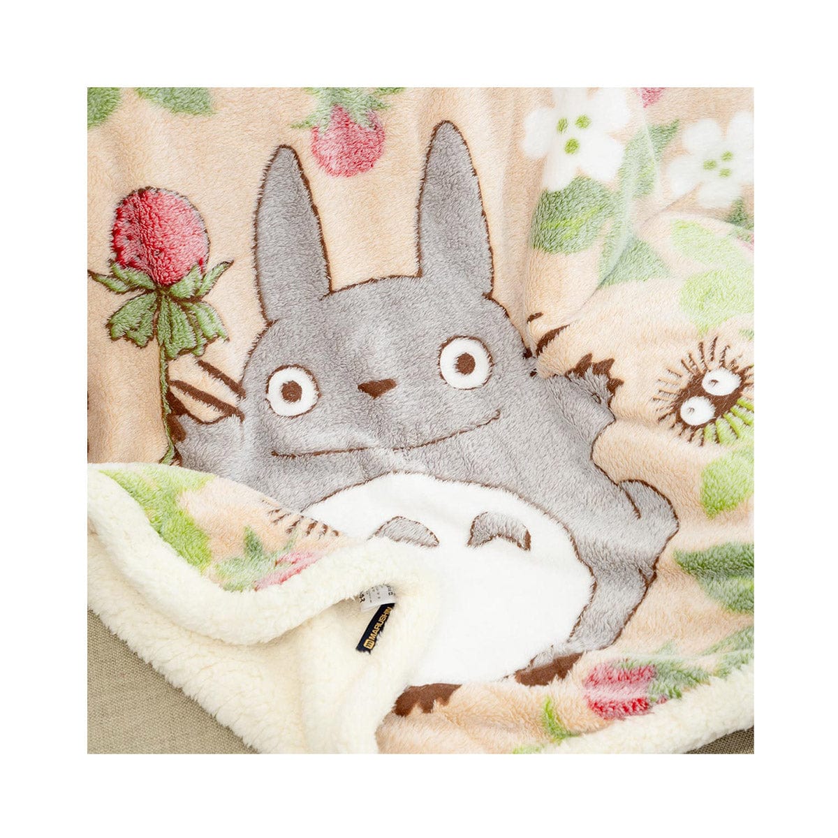 Ghibli Totoro Strawberry Medium Blanket