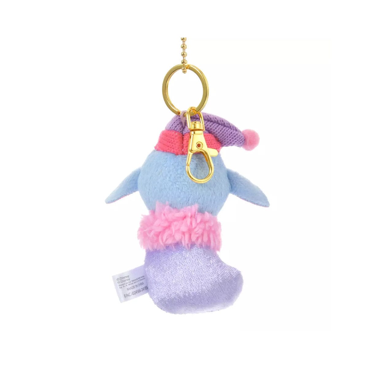 Disney Christmas Eeyore Plush Keychain Sock