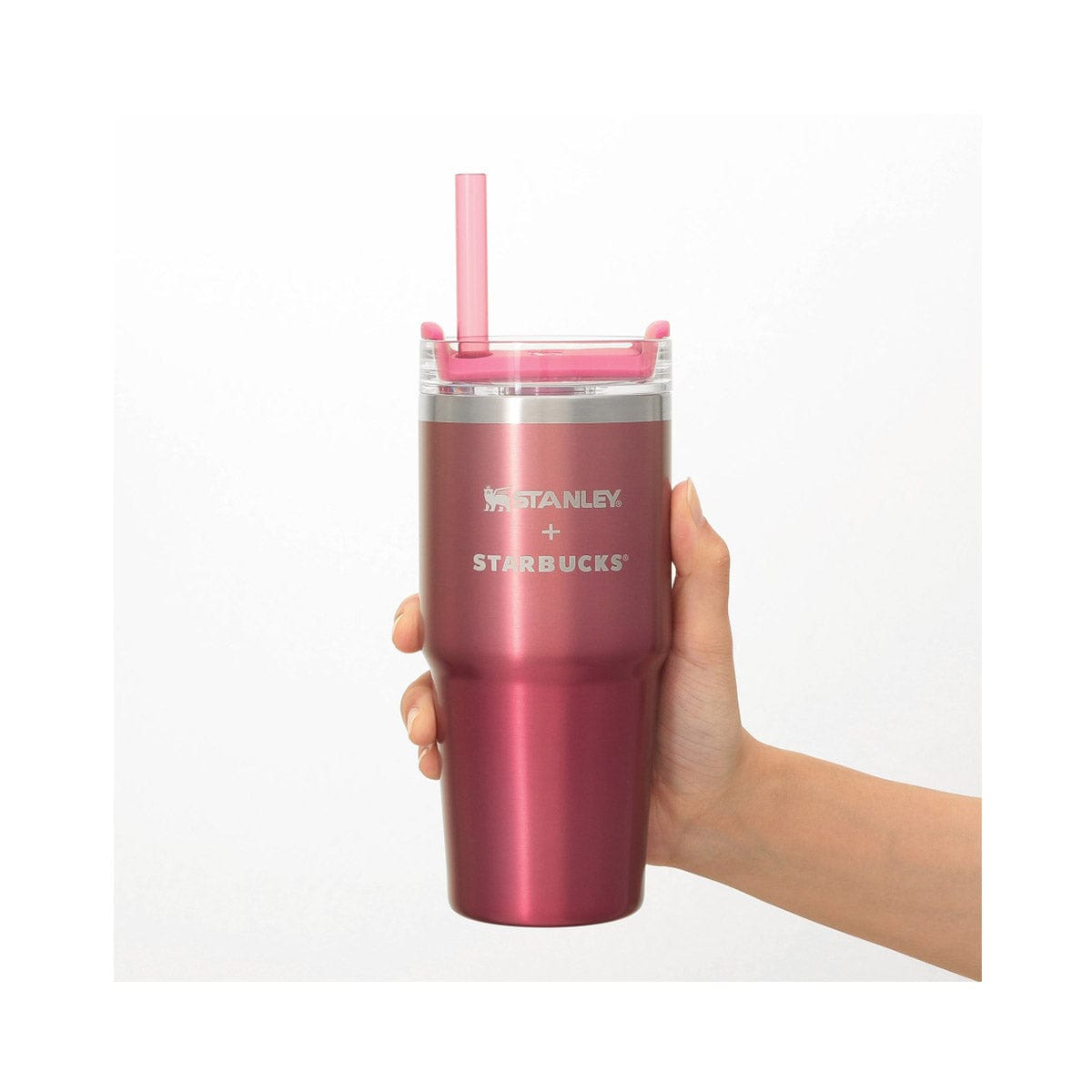 Starbucks 3Way Stainless Steel Tumbler STANLEY Gradient Cranberry