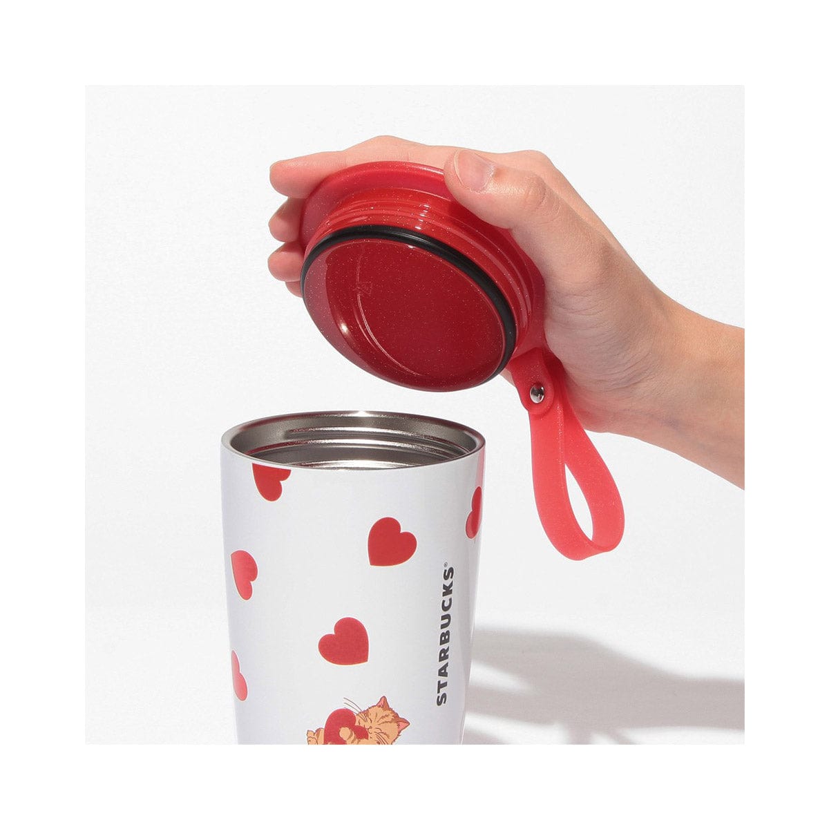 Starbucks Valentine 2025 Cup Shape Stainless Steel Bottle