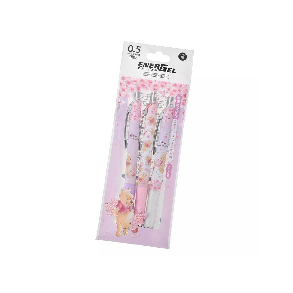 Disney Energel Ballpoint Pen Set Sakura: Winnie the Pooh & Piglet