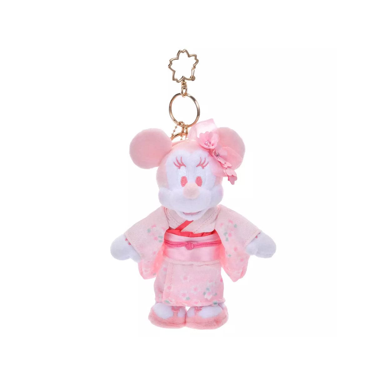 Disney Plush Keychain Kimono Sakura: Minnie