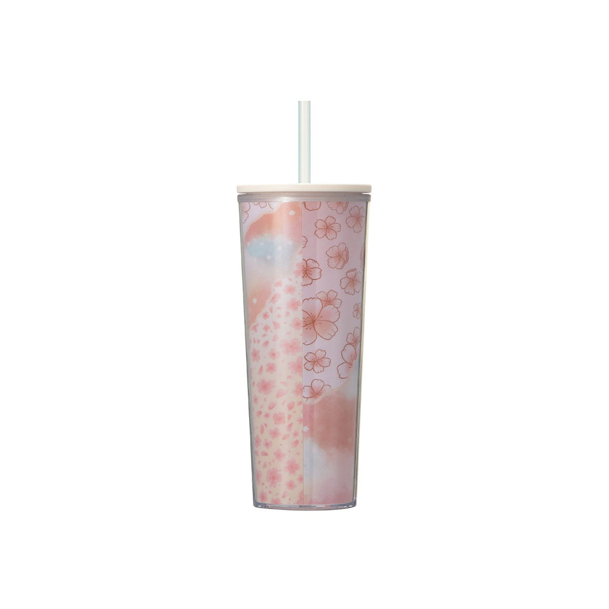 Starbucks Japan Sakura 2025 Cold Cup Layered Design Tumbler
