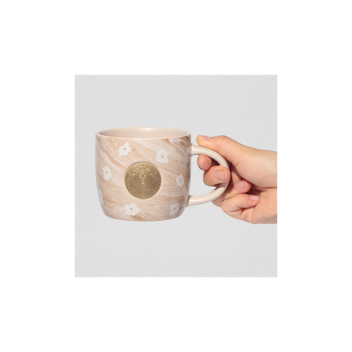 Starbucks Japan Sakura 2025 Medal Marble Mug