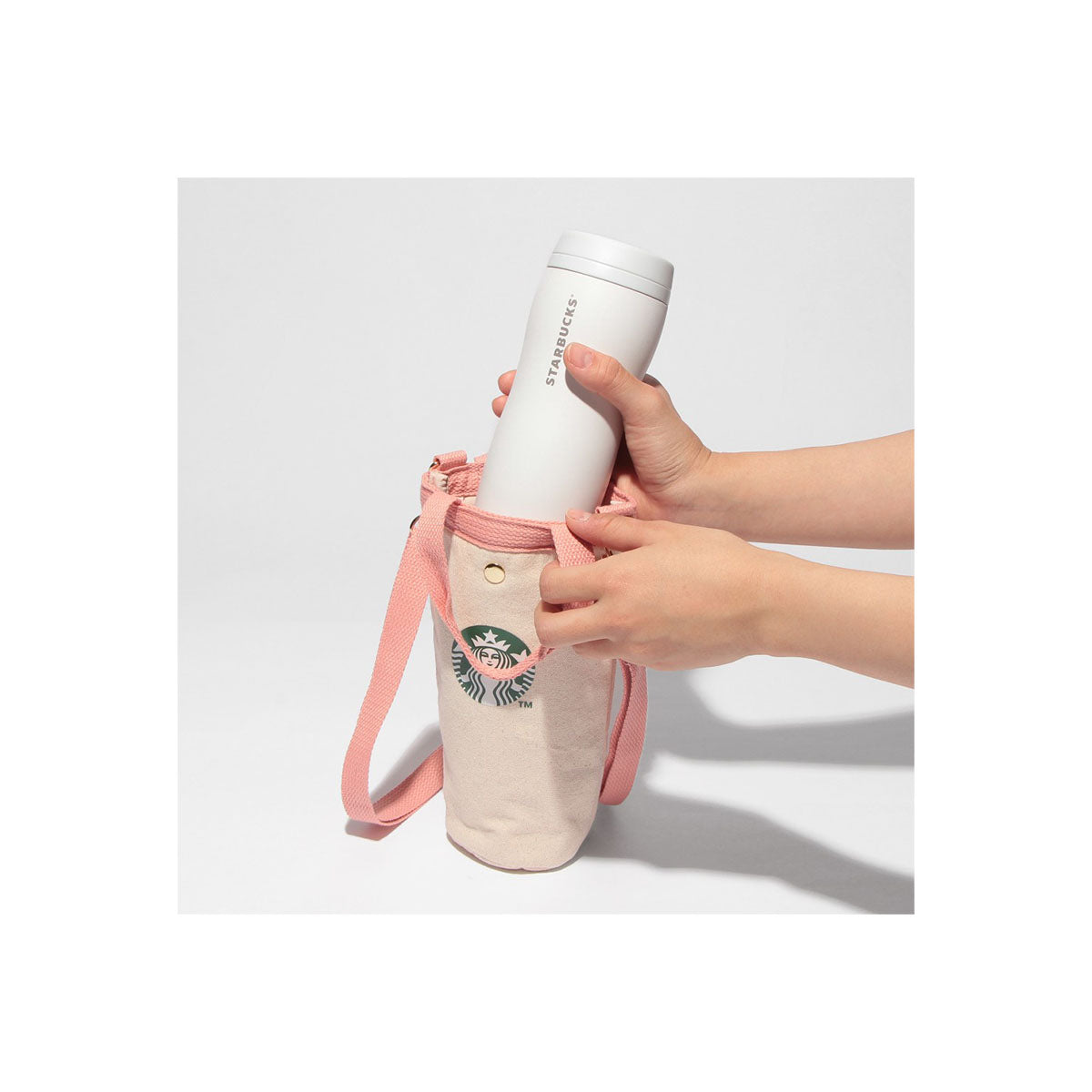 Starbucks Japan Sakura 2025 Bottle Holder Shoulder Bag