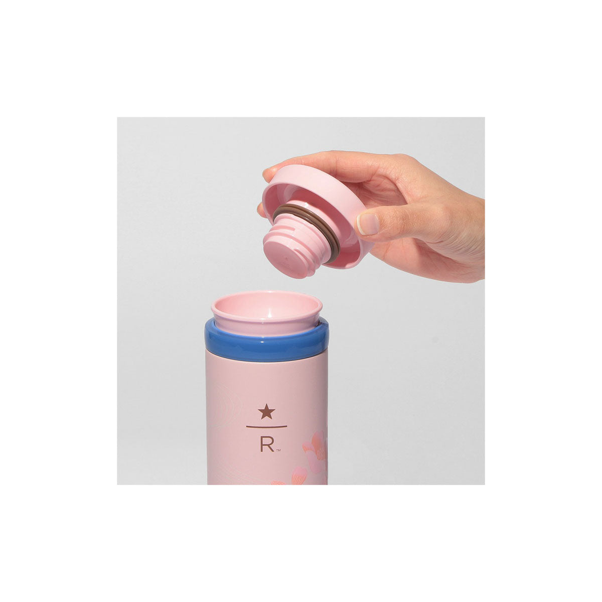 Starbucks Reserve Sakura 2025 Stainless Ring Bottle: Pink