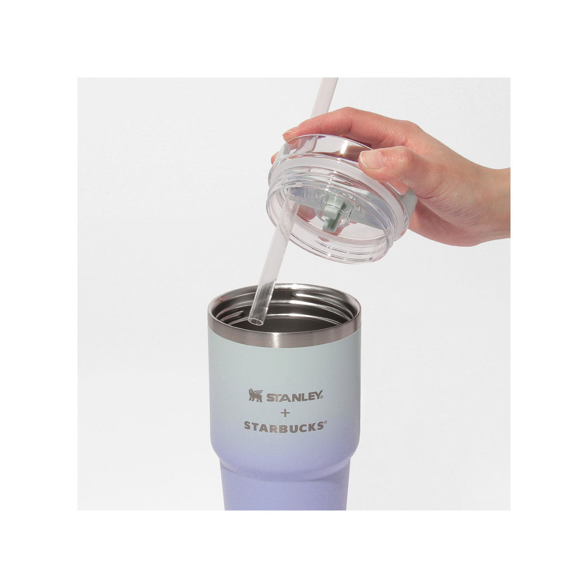Starbucks X Stanley Medium 3-Way Tumbler: Mint Green Gradient