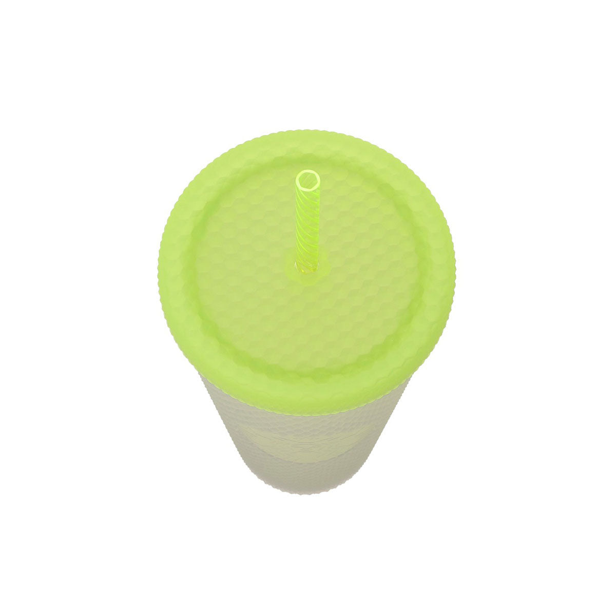 Starbucks Spring 2025 Logo Cold Cup Tumbler: Neon Yellow