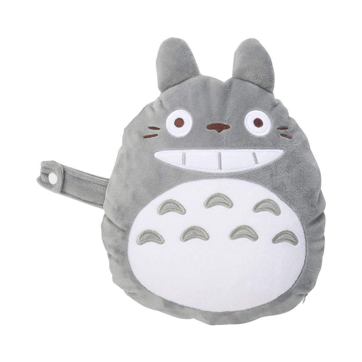 Ghibli My Neighbor Totoro Hooded Neck Pillow: Grey