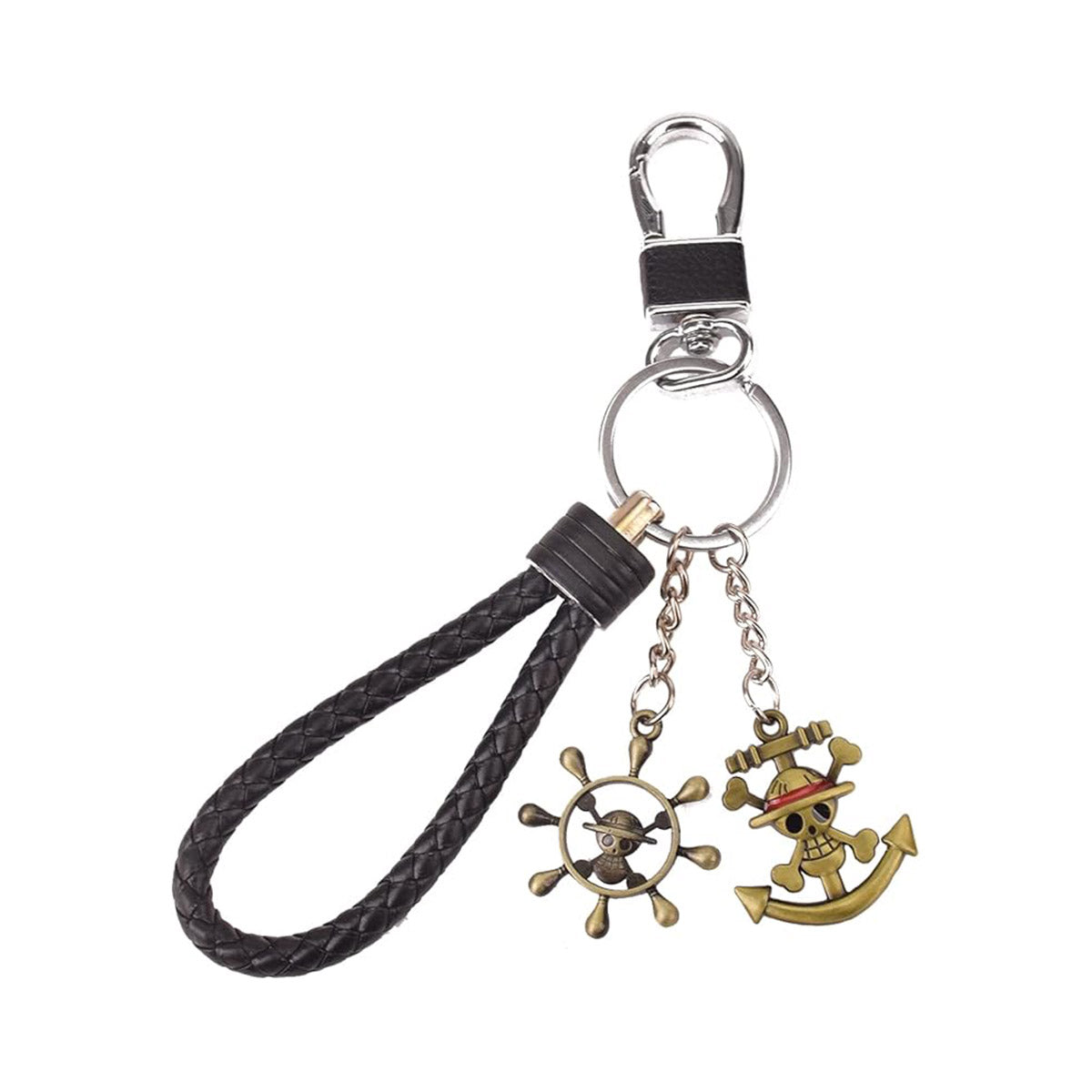 One Piece Straw Hat Skull Keychain