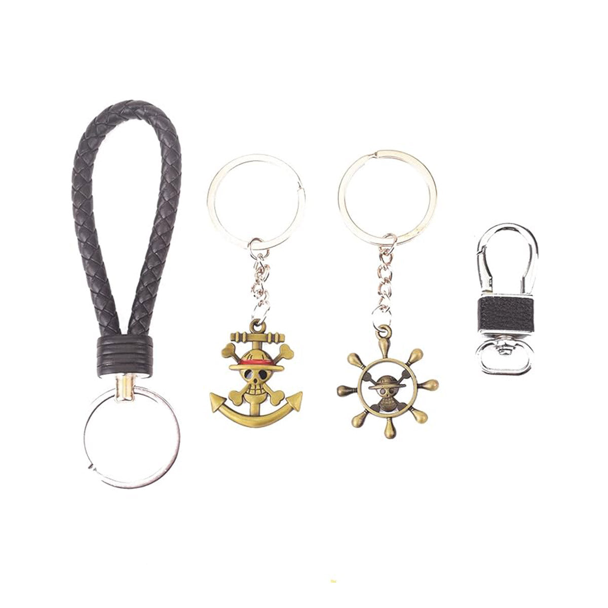 One Piece Straw Hat Skull Keychain