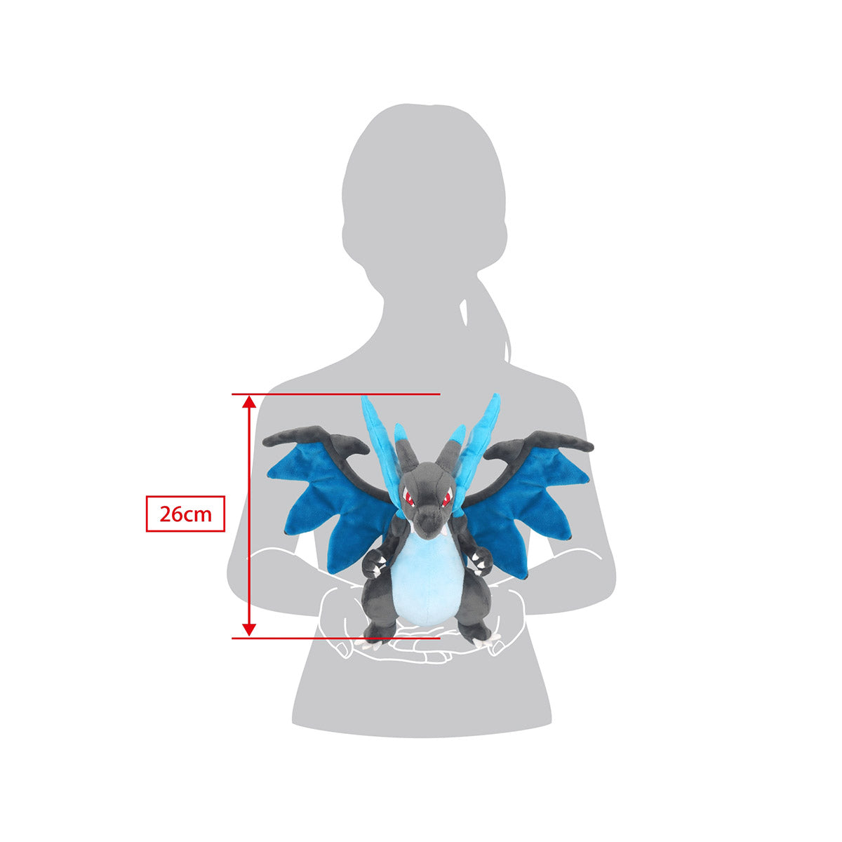 Pokemon All Star Collection Small Plush Toy: Mega Charizard X