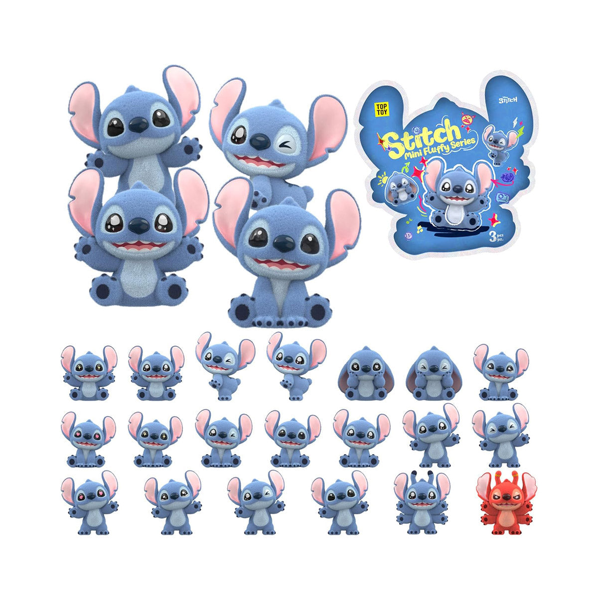 Top Toy Disney Mini Fluffy Stitch Series 3: Single