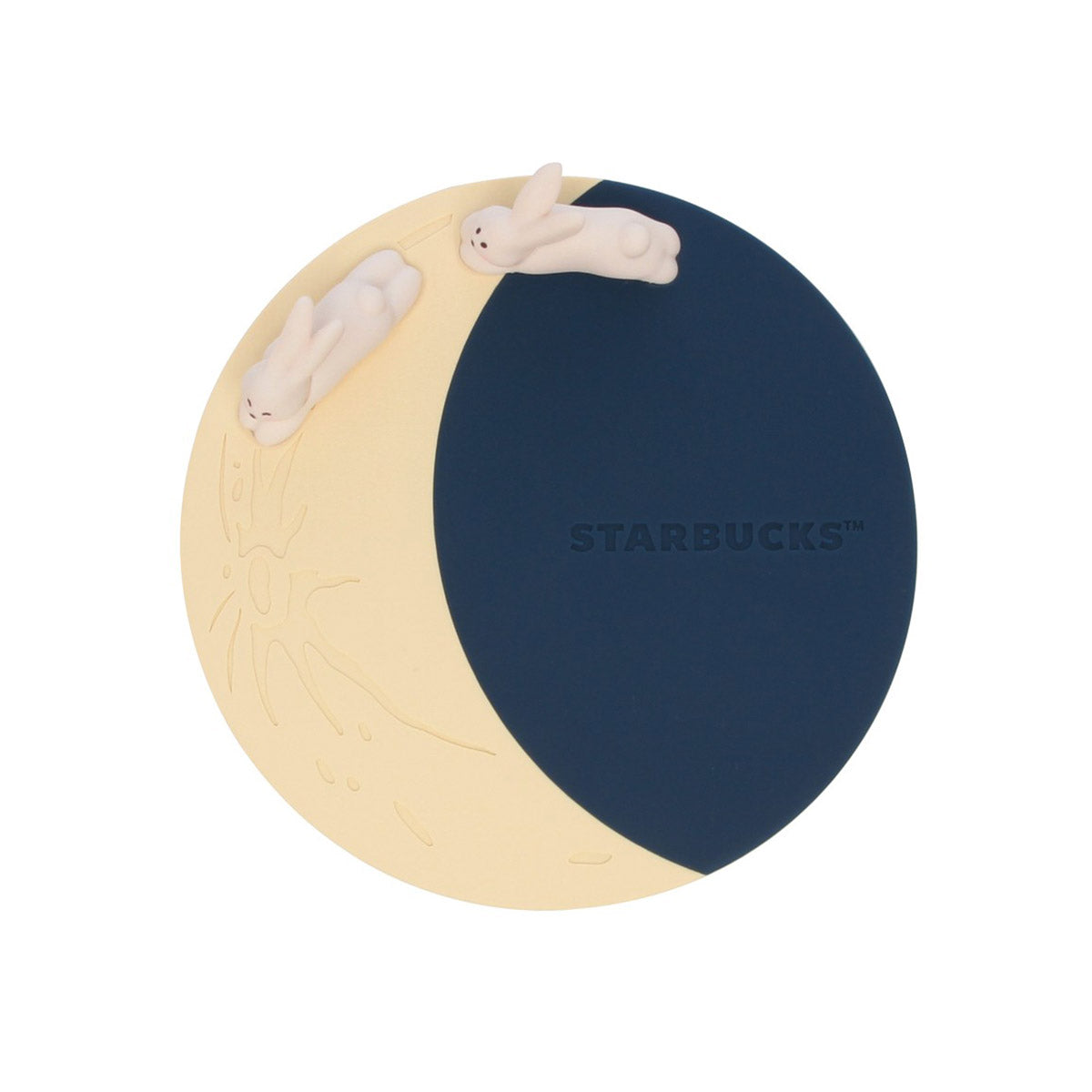 Starbucks Autumn Festival 2025 Silicon Coaster Moon & Rabbit