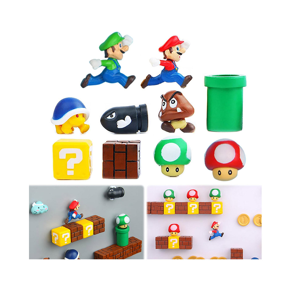 Super Mario 3D Refrigerator Magnets