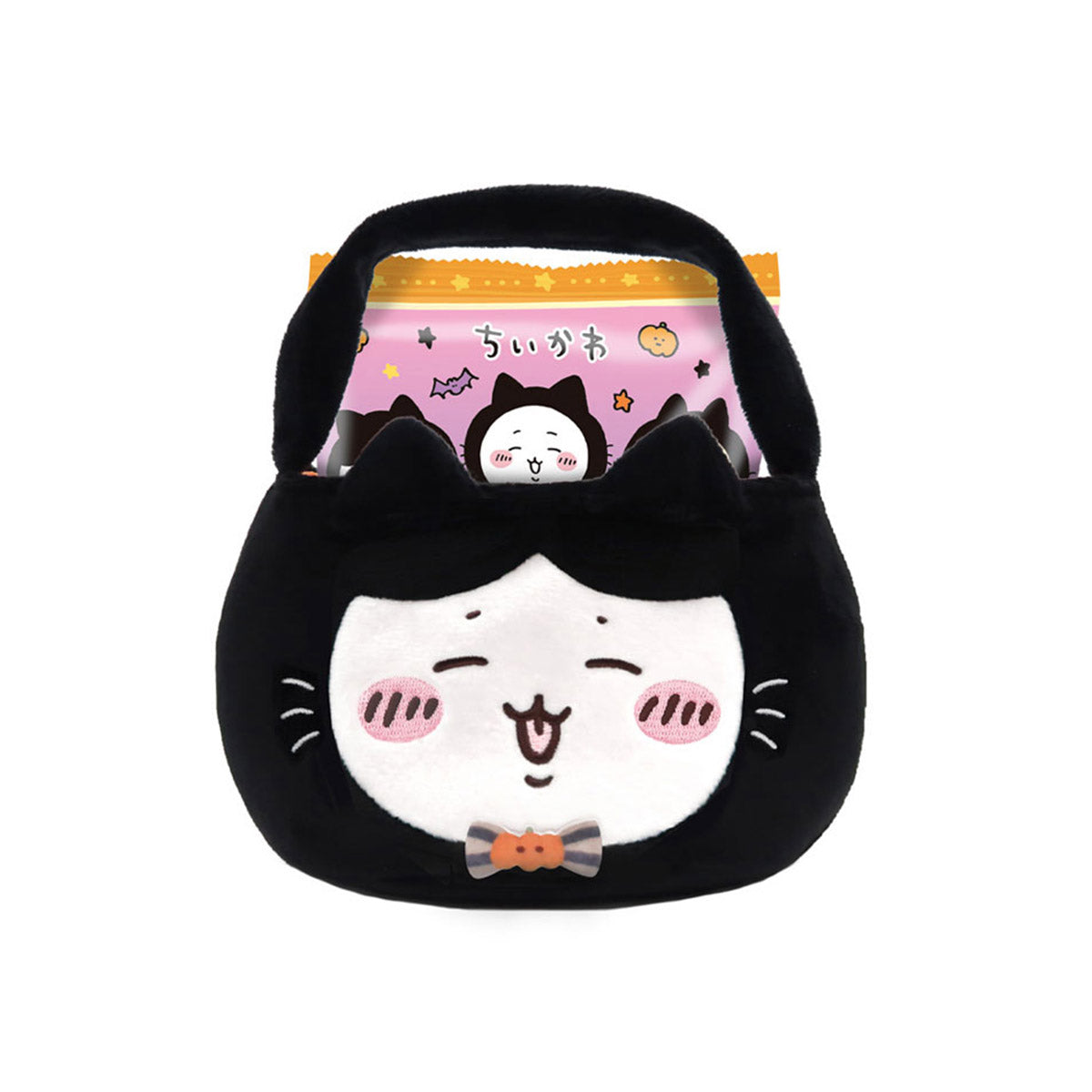 Halloween 2025 Chiikawa Black Cat Mini Bag Orange Bow