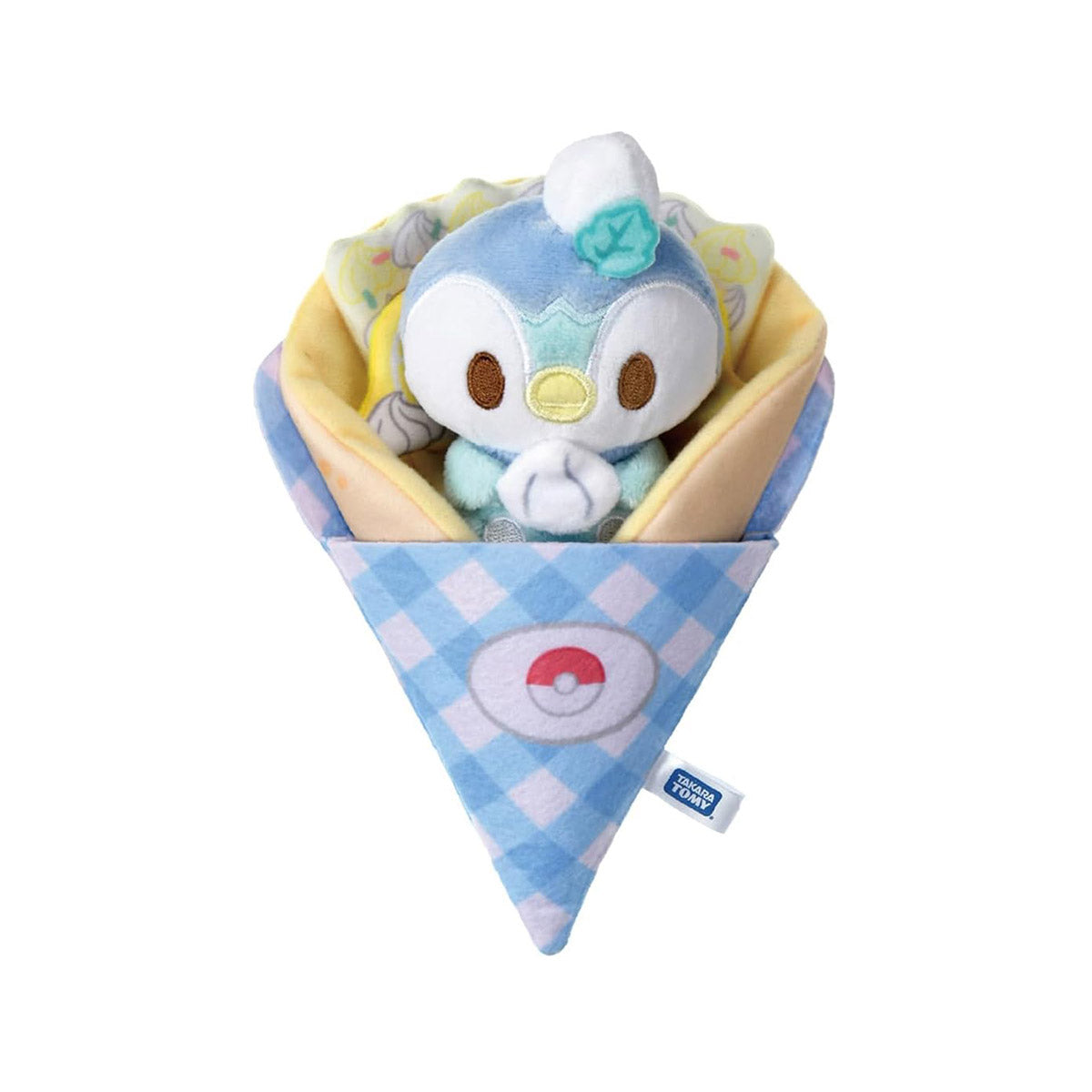 Pokemon Poke-Piece Rolling Crepe Plush: Piplup