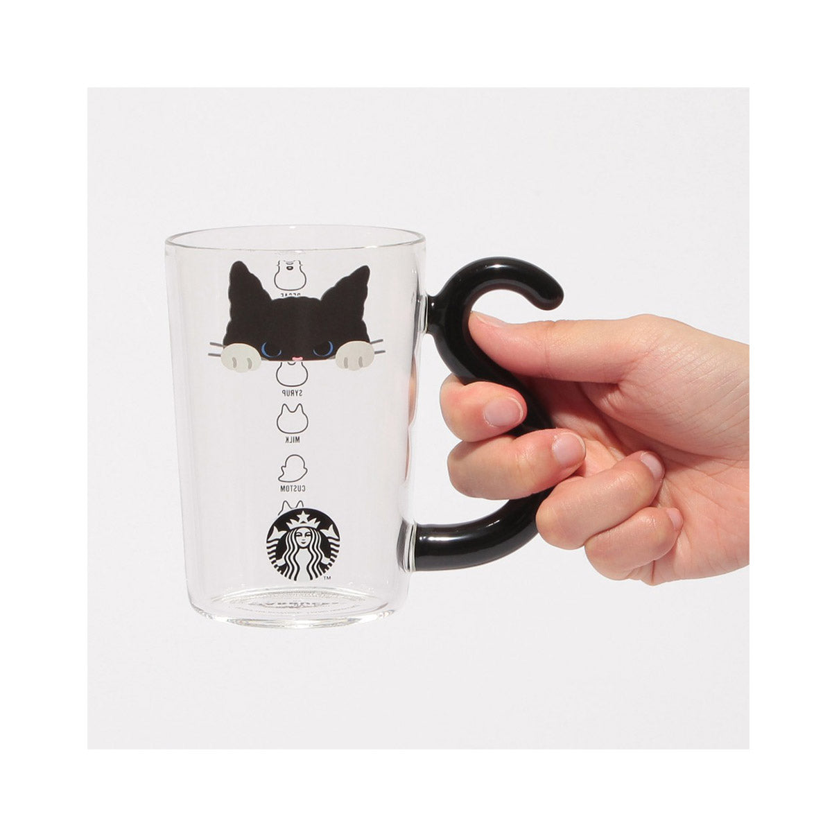 Starbucks Halloween 2025 Heat-Resistant Cat Glass Mug