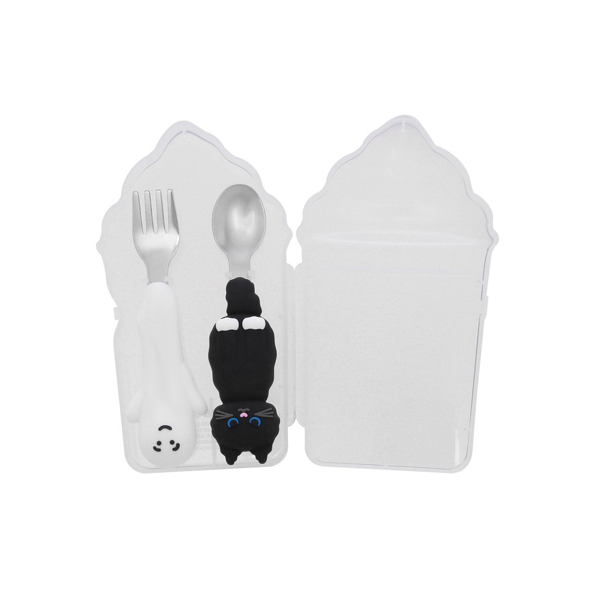 Starbucks Halloween 2025 Cutlery Set with Case: Cat and Ghost