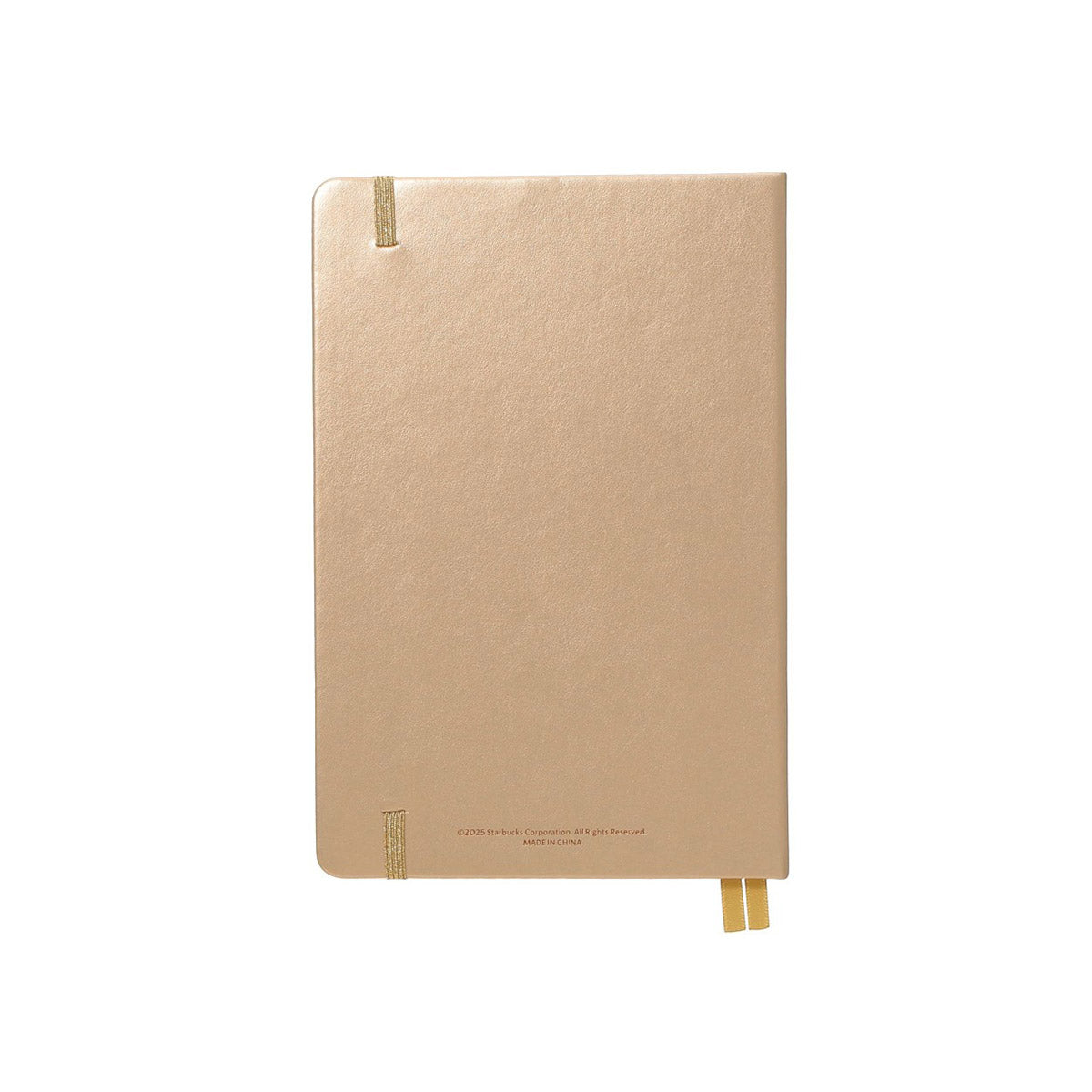 Starbucks Holiday 2025 Notebook Gold