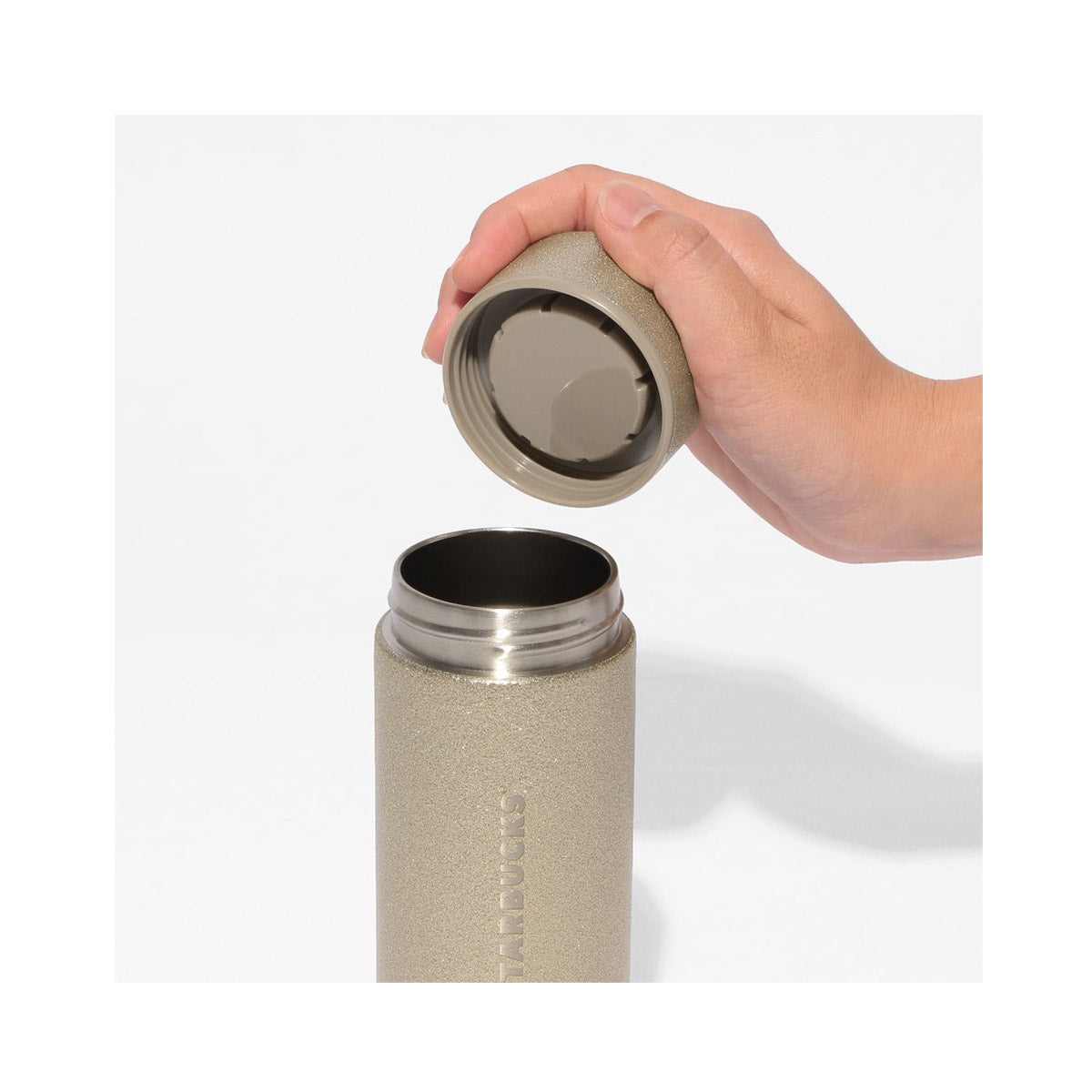 Starbucks 2025 Glitter Champagne Gold Bottle