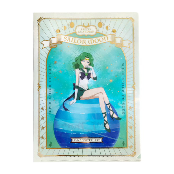 Sailor Moon Original A4 Clear File Super Sailor Neptune 30th ANNIVERSARY SERIES-0