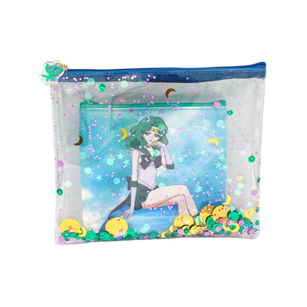 Sailor Moon Original Double Flat Pouch Super Sailor Neptune 30th ANNIVERSARY SERIES-0