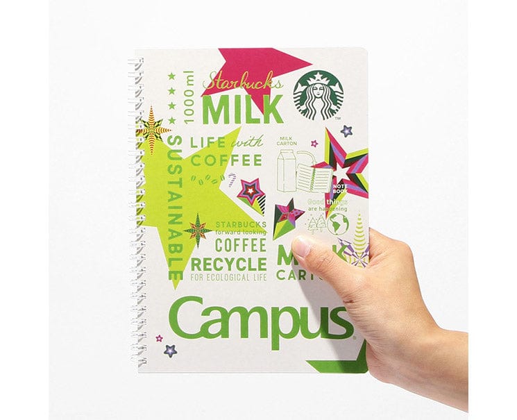 Starbucks Japan Holiday 2023 White Canvas Notebook