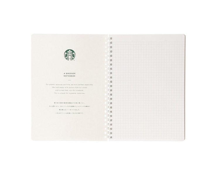 Starbucks Japan Holiday 2023 White Canvas Notebook