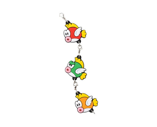 Super Mario Linking Cheep Cheep Rubber Keychain